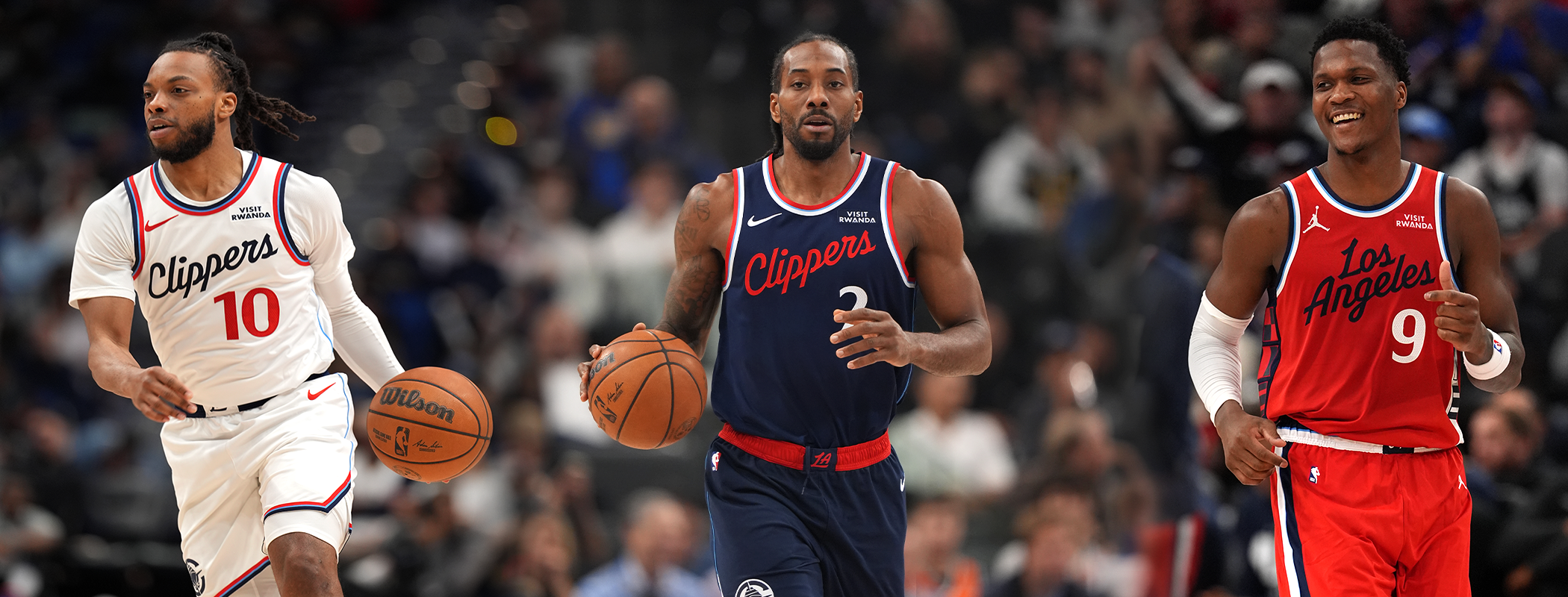 event banner for LA Clippers - Golden State Warriors