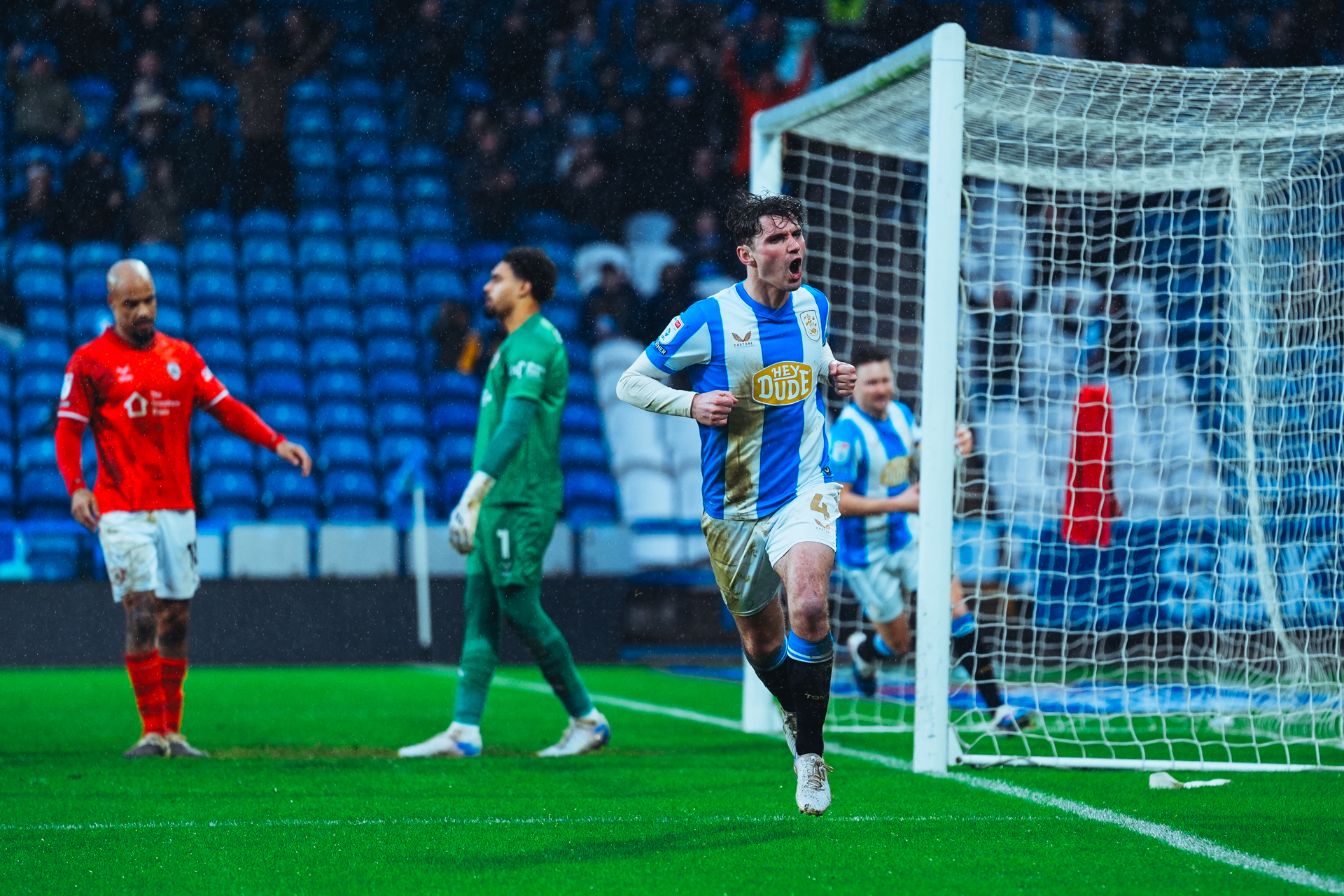 event banner for Huddersfield Town - Barnsley
