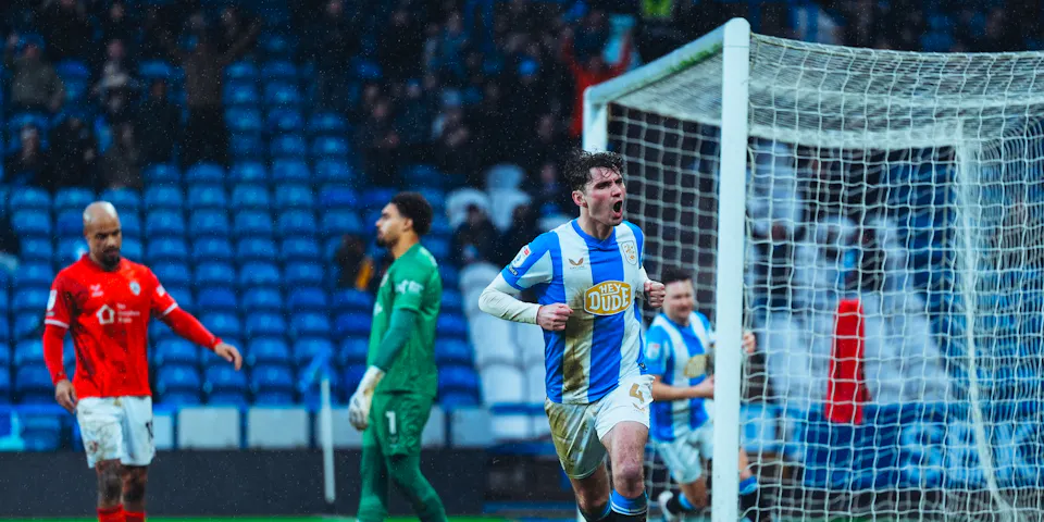 event banner for Huddersfield Town - Barnsley