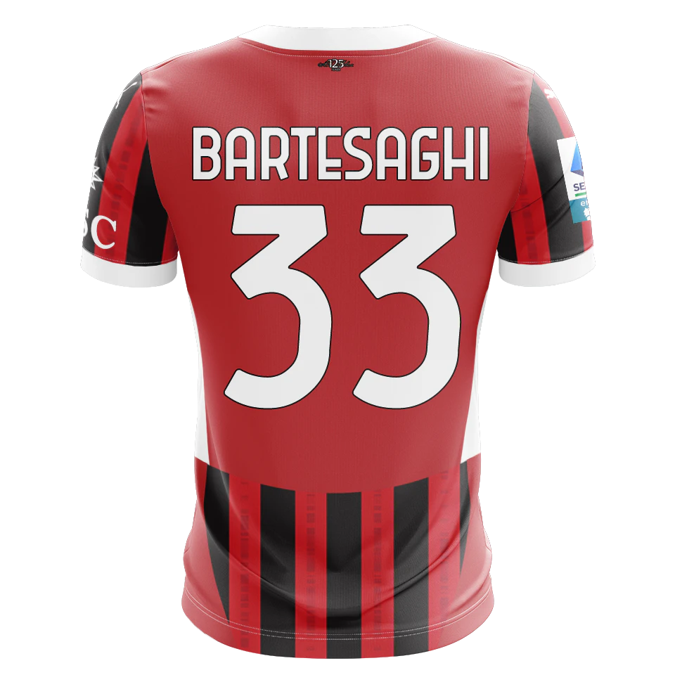 AC Milan 팀의 Davide Bartesaghi 셔츠