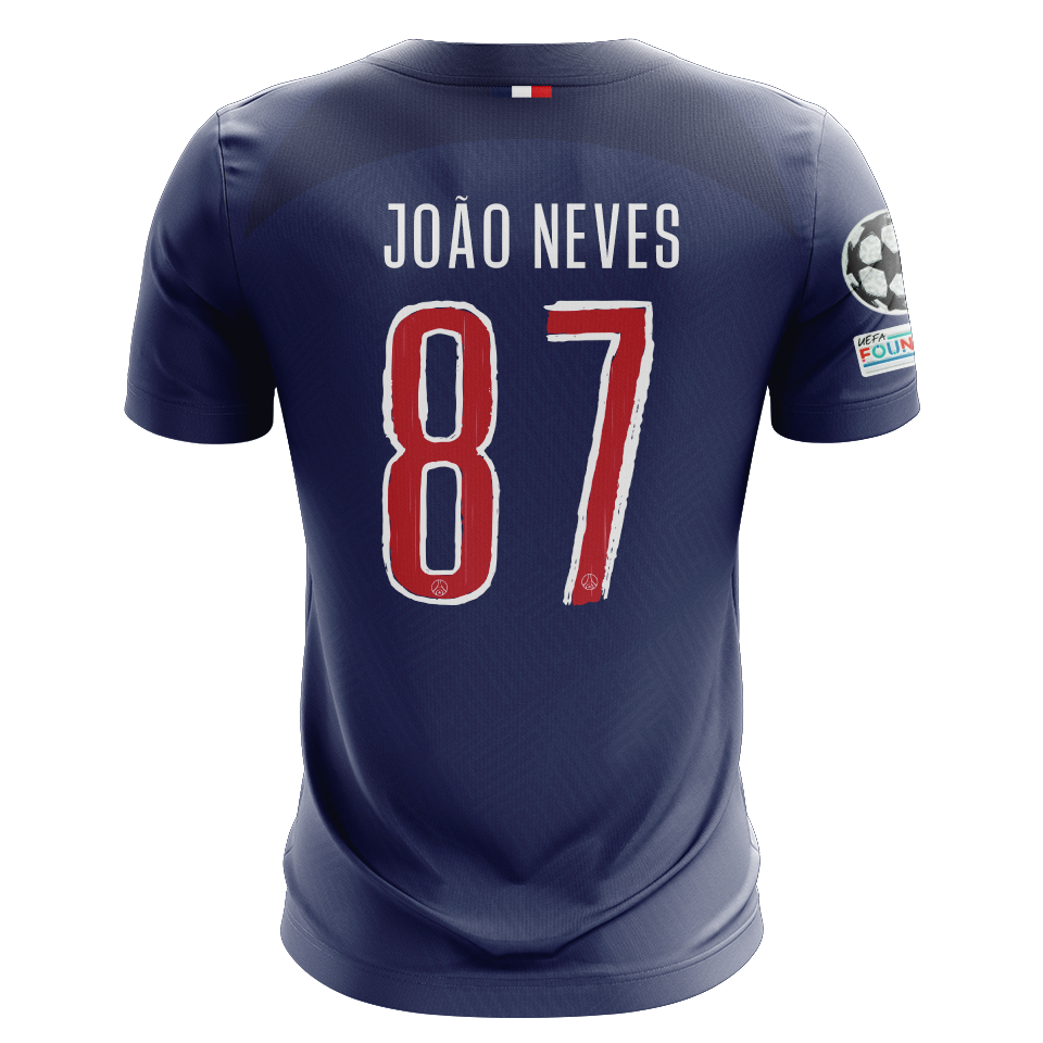 João Neves Paris Saint-Germain shirt