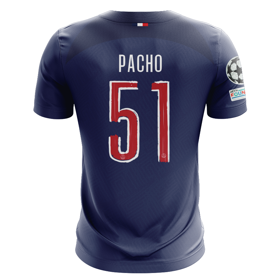 William Pacho Paris Saint-Germain shirt