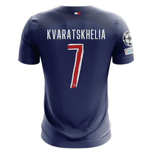 Khvicha Kvaratskhelia Paris Saint-Germain shirt