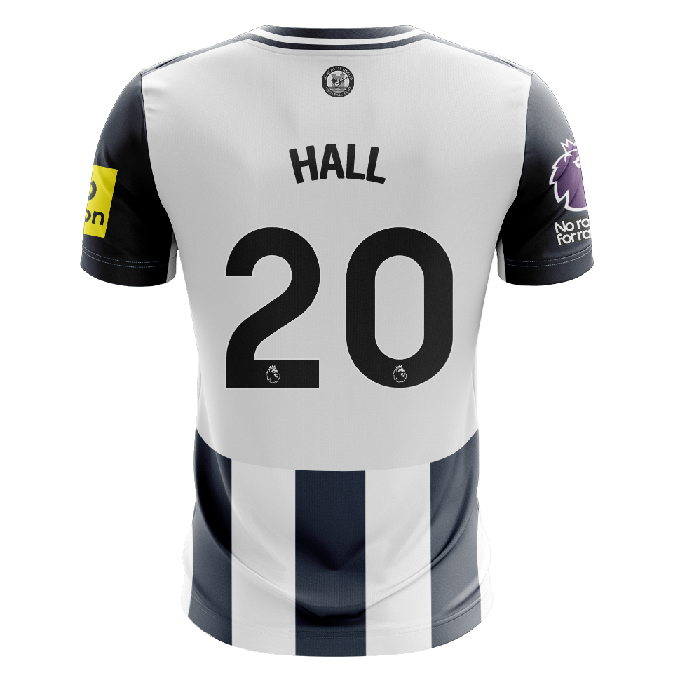 Lewis Hall Newcastle United camisa.