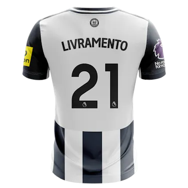 来自Newcastle United的Valentino Livramento球衣