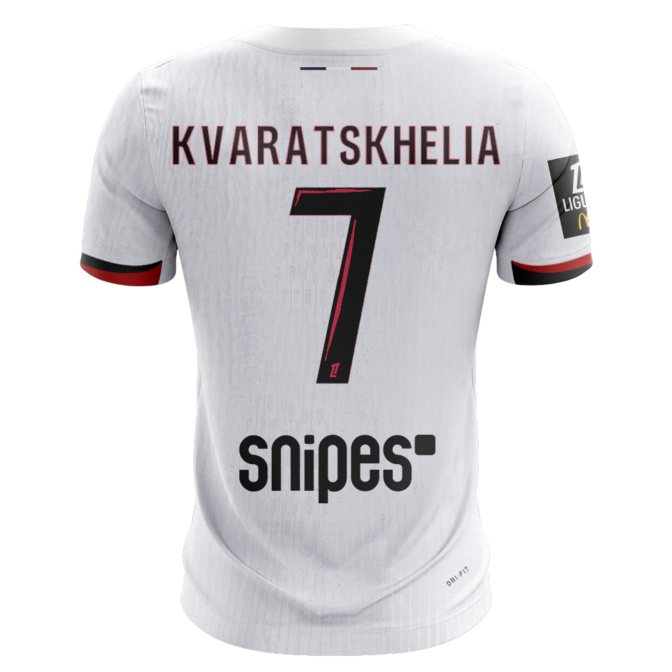 Khvicha Kvaratskhelia Paris Saint-Germain shirt