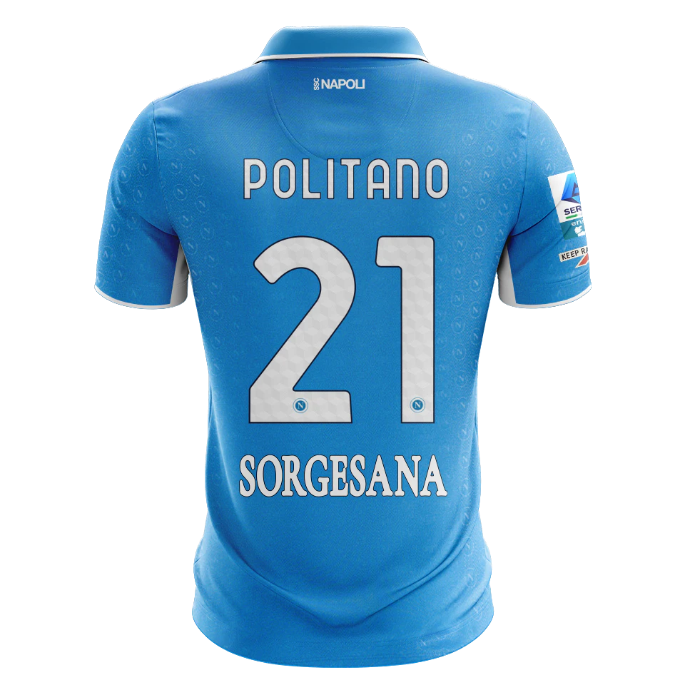来自SSC Napoli的Matteo Politano球衣
