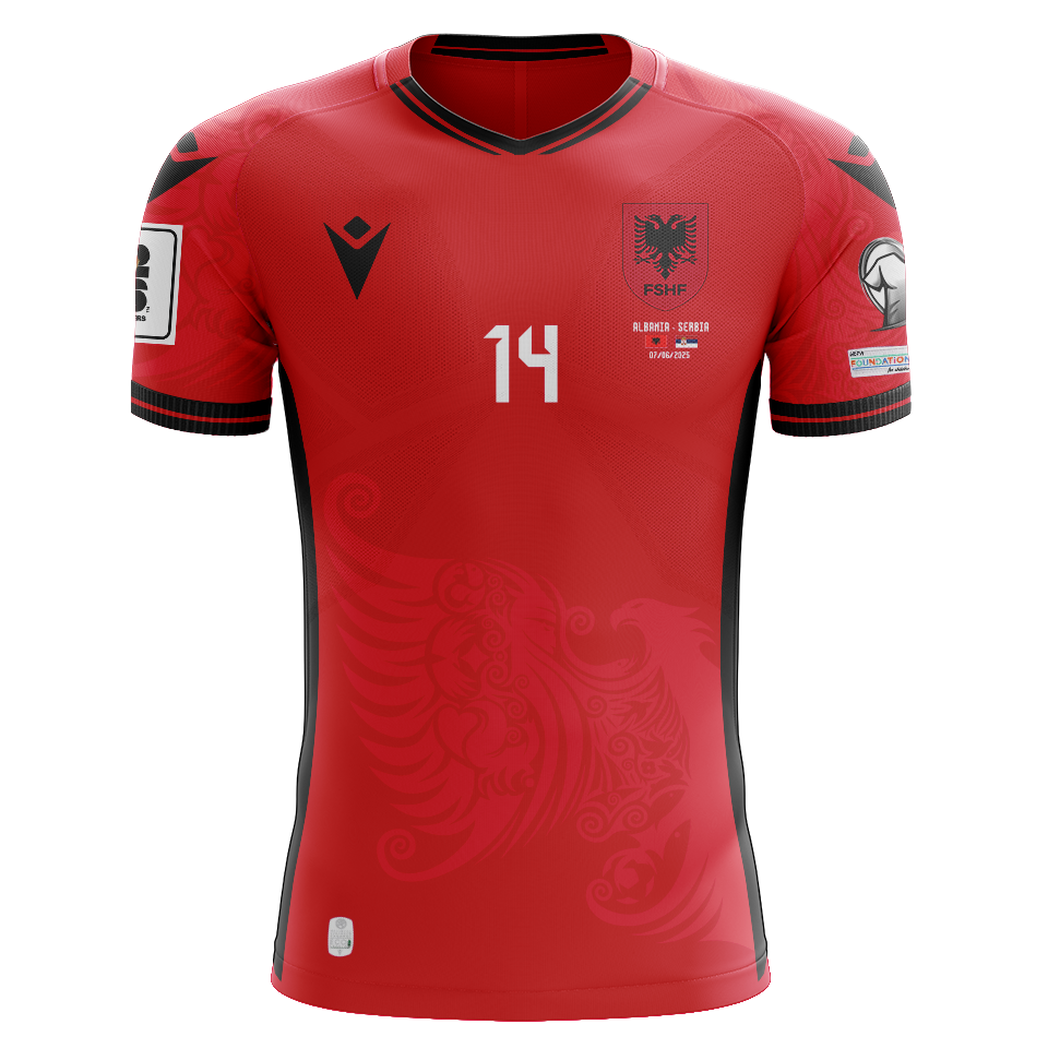 Qazim Laci Albania shirt