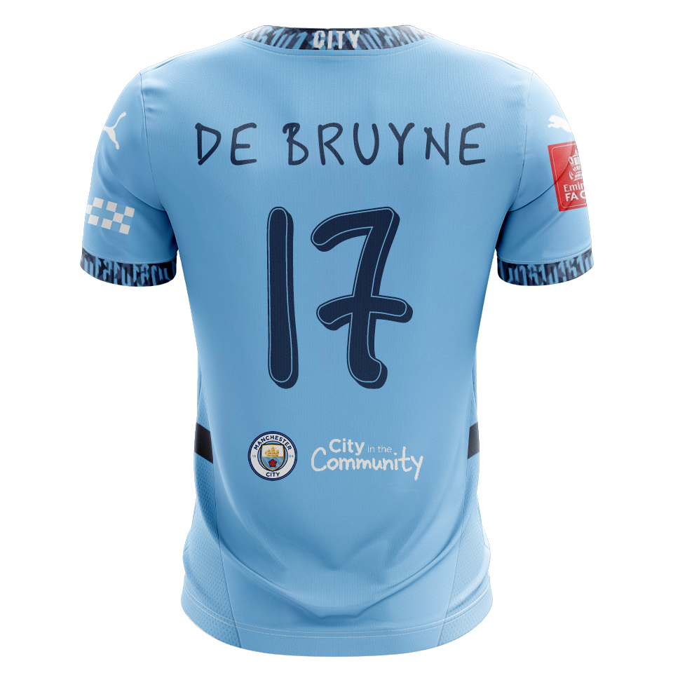 Kevin De Bruyne Manchester City jersey