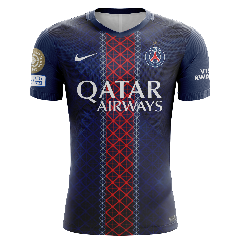 Paris Saint-Germain 팀의 Nuno Mendes 셔츠