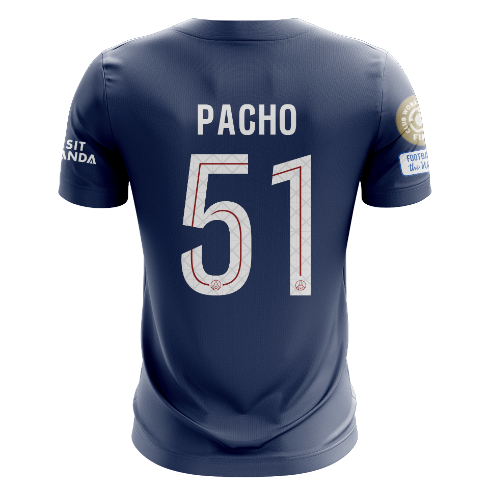 William Pacho Paris Saint-Germain shirt