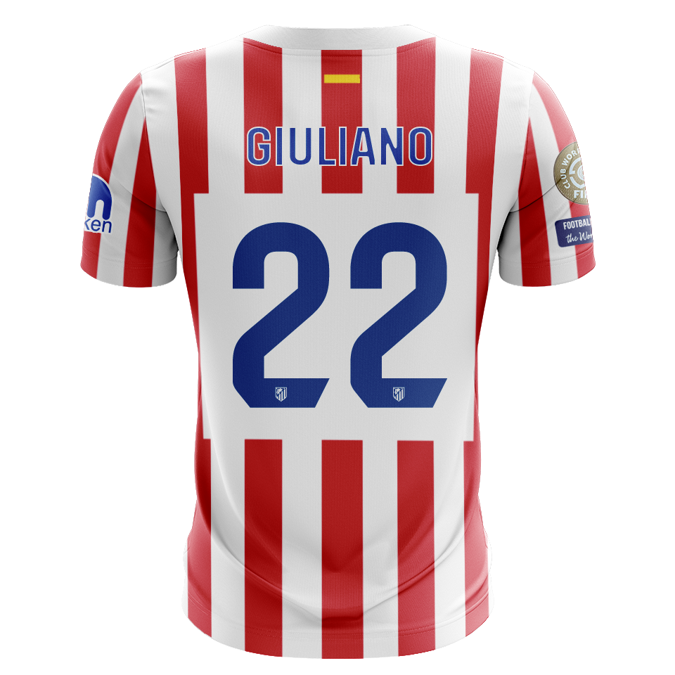 Atlético de Madrid 팀의 Giuliano Simeone 셔츠