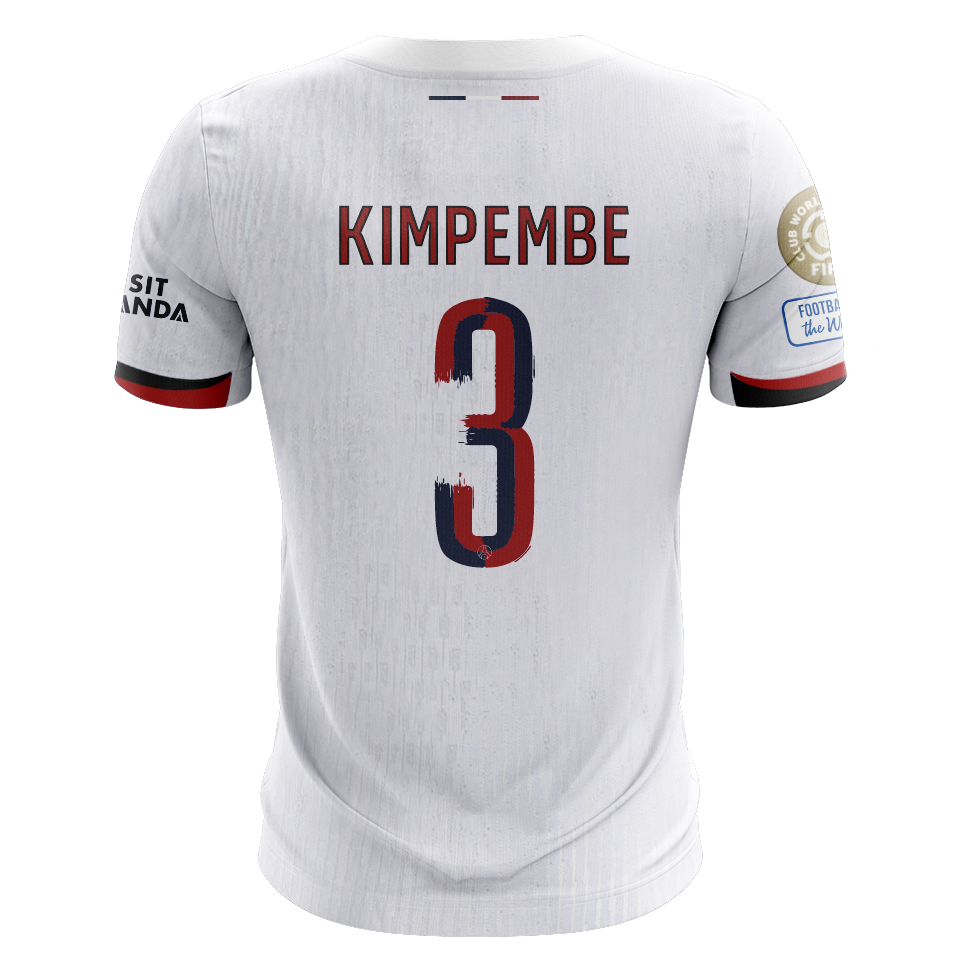 来自Paris Saint-Germain的Presnel Kimpembe球衣