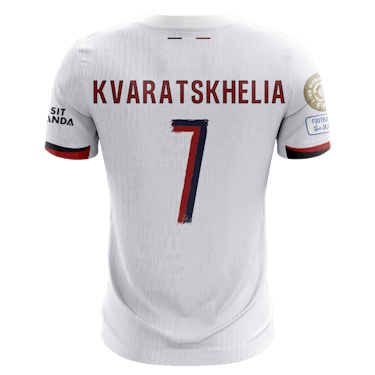 Khvicha Kvaratskhelia Paris Saint-Germain shirt