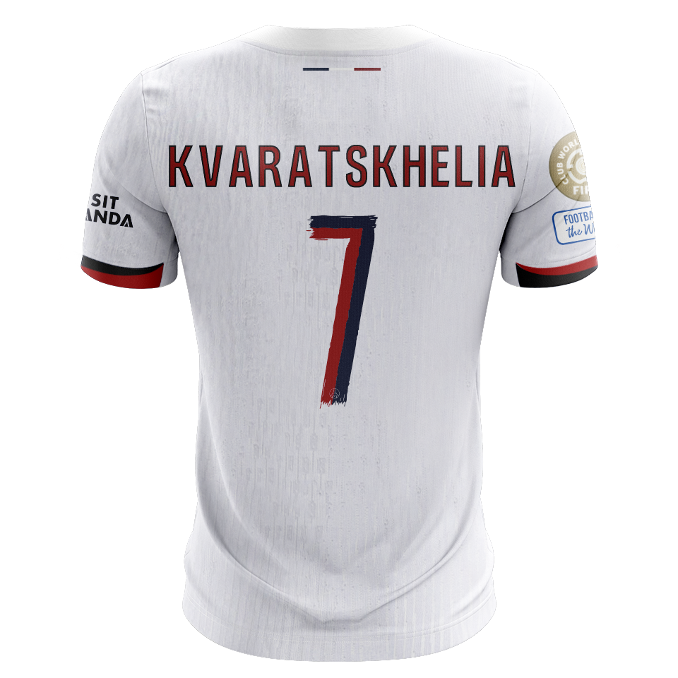 Khvicha Kvaratskhelia Paris Saint-Germain shirt