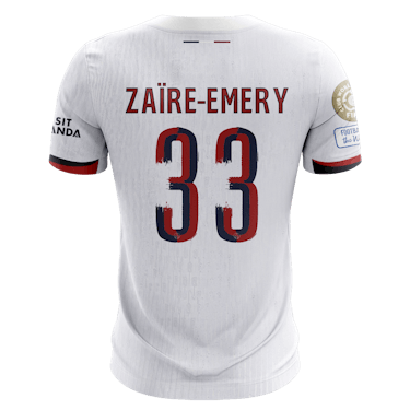 Paris Saint-Germain 팀의 Warren Zaire Emery 셔츠