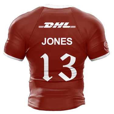 The British & Irish Lions 팀의 Huw Jones 셔츠