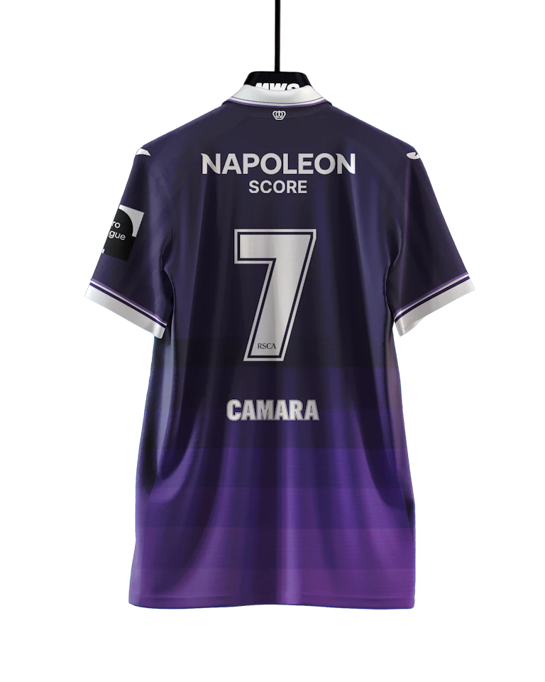 Format For Reations Rsc Ilay Camara | RSC Anderlecht - KV Mechelen | MatchWornShirt