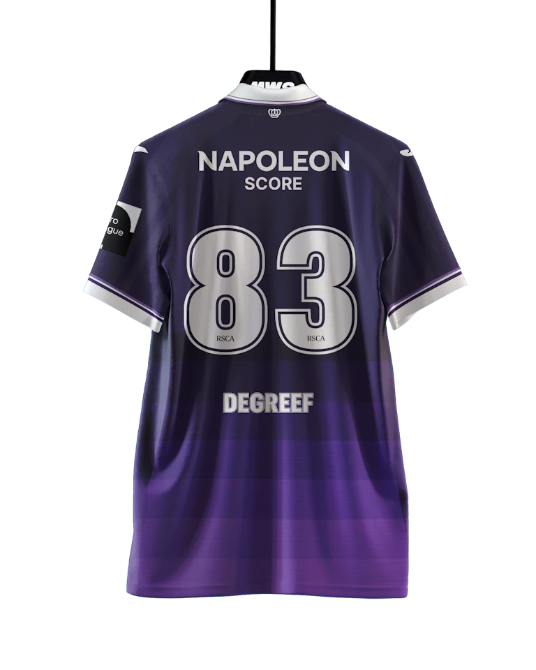 来自RSC Anderlecht的Tristan Degreef球衣