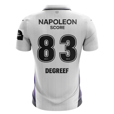 来自RSC Anderlecht的Tristan Degreef球衣