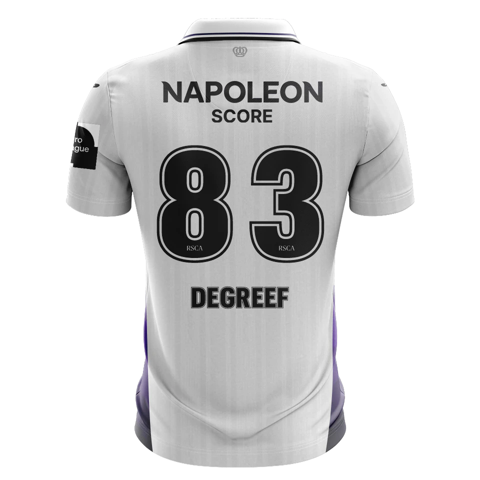 来自RSC Anderlecht的Tristan Degreef球衣