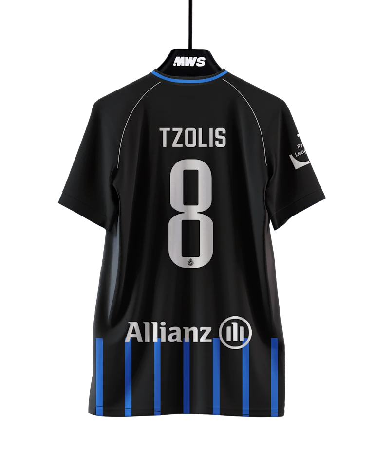 Club Brugge 팀의 Christos Tzolis 셔츠