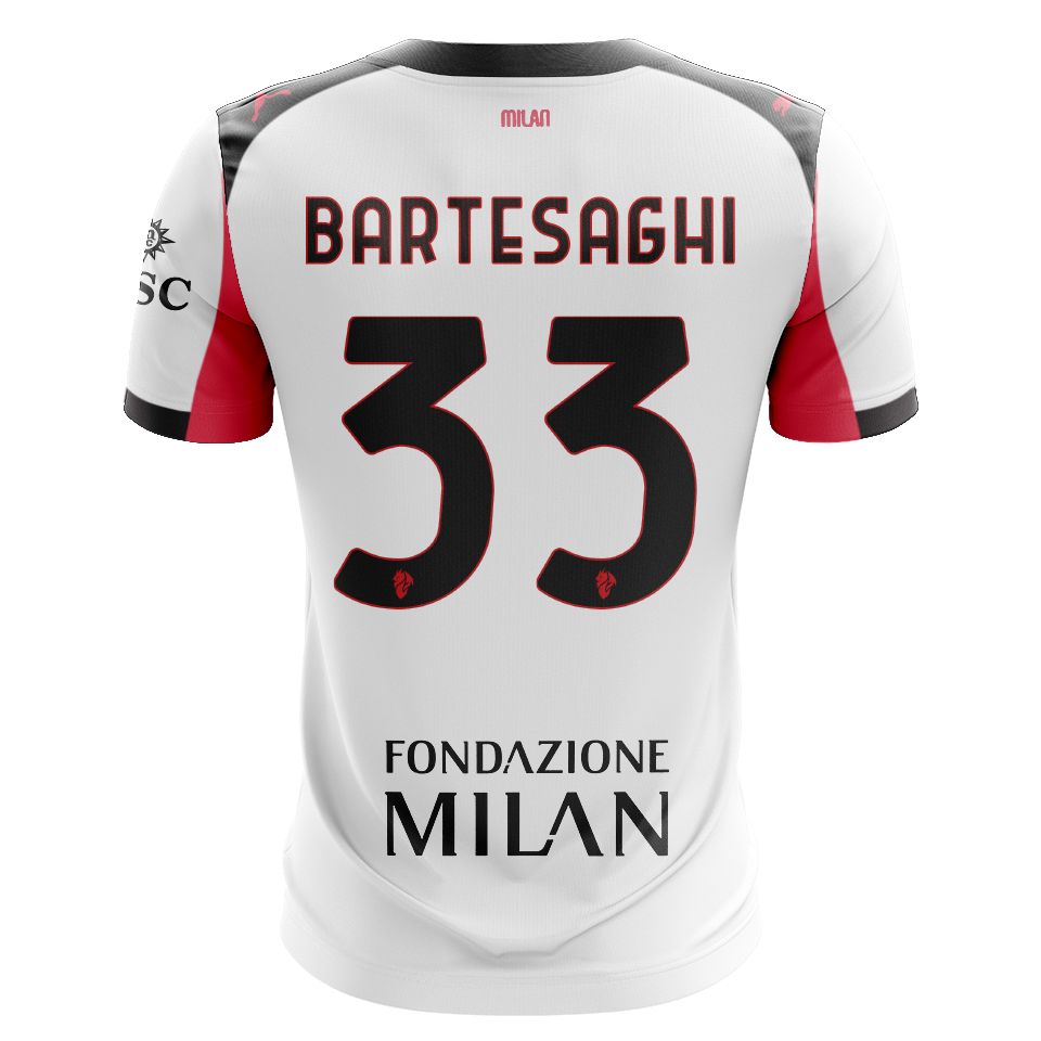 AC Milan 팀의 Davide Bartesaghi 셔츠