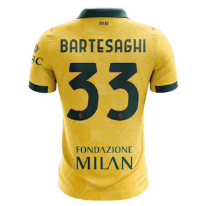 AC Milan 팀의 Davide Bartesaghi 셔츠
