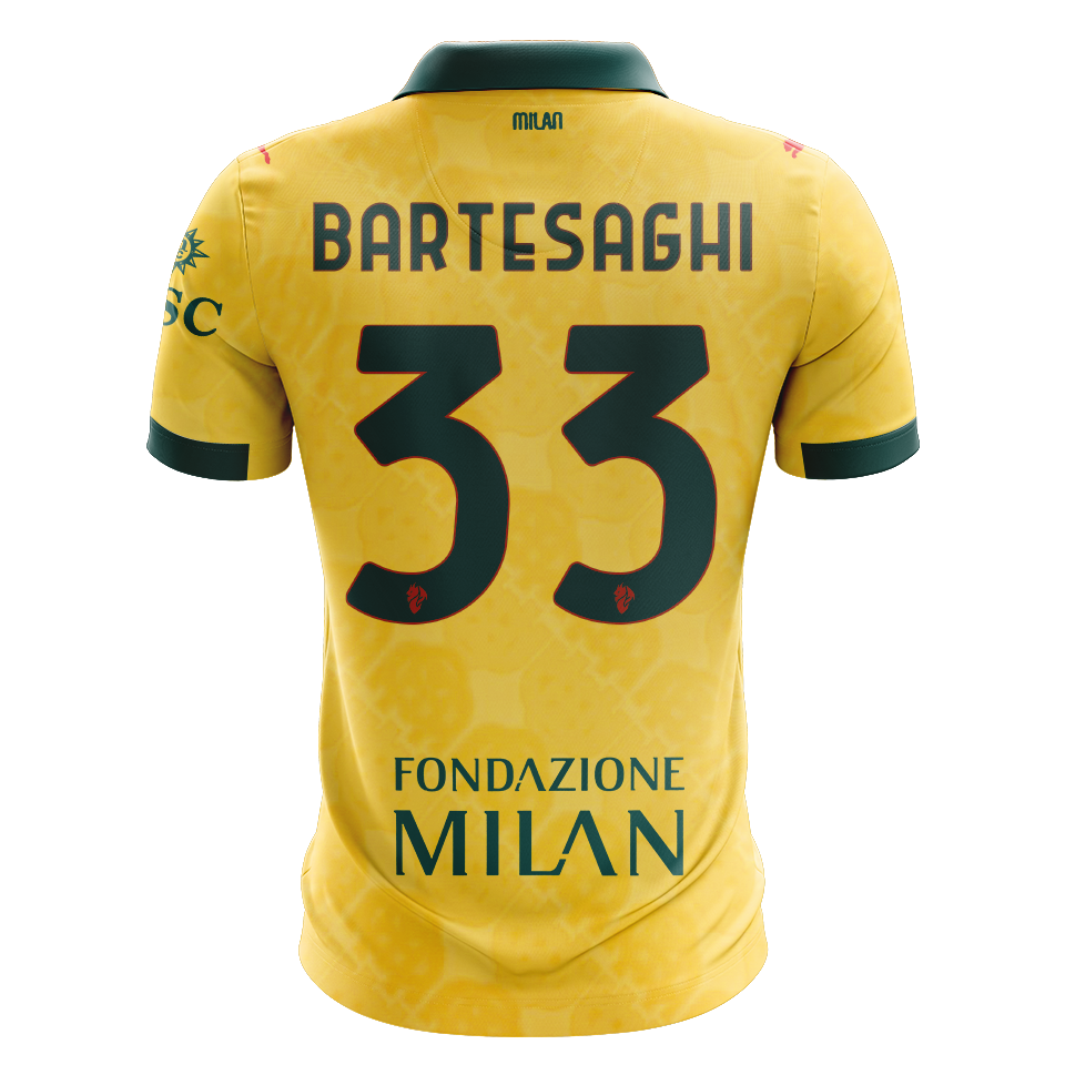 AC Milan 팀의 Davide Bartesaghi 셔츠