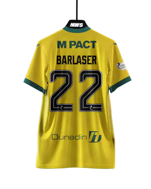 Hibernian 팀의 Daniel Barlaser 셔츠