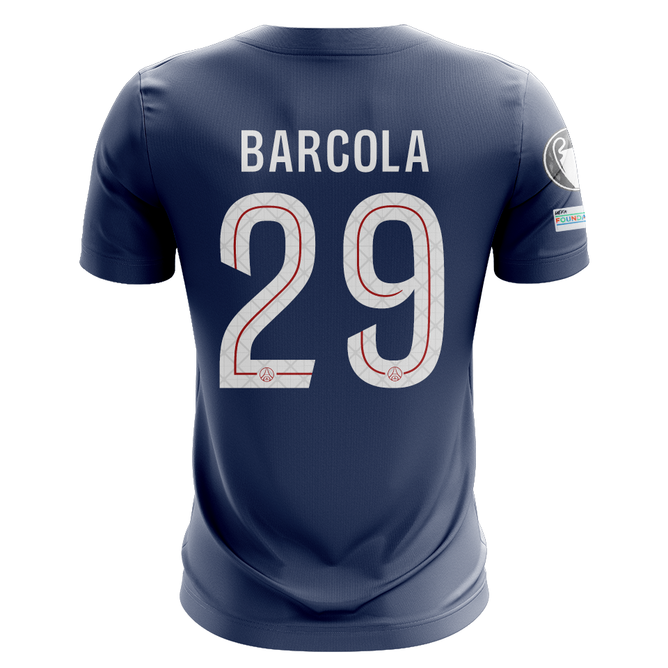 Bradley Barcola Paris Saint-Germain shirt