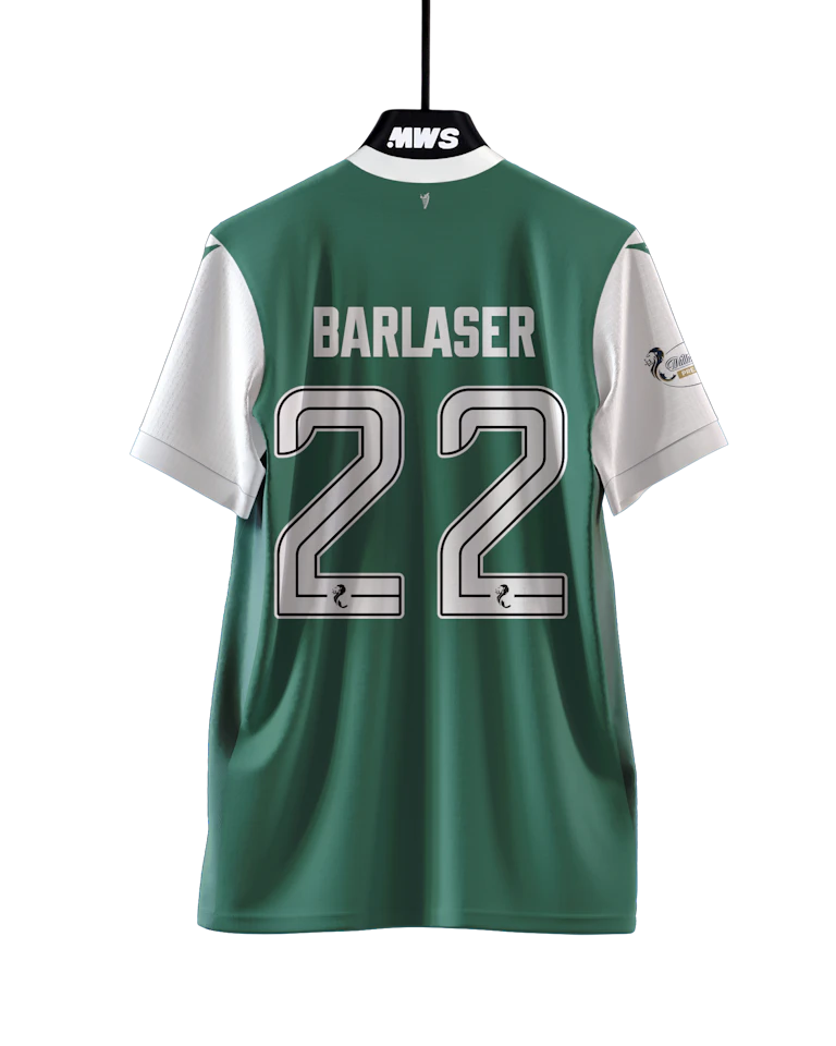 Daniel Barlaser Hibernian jersey