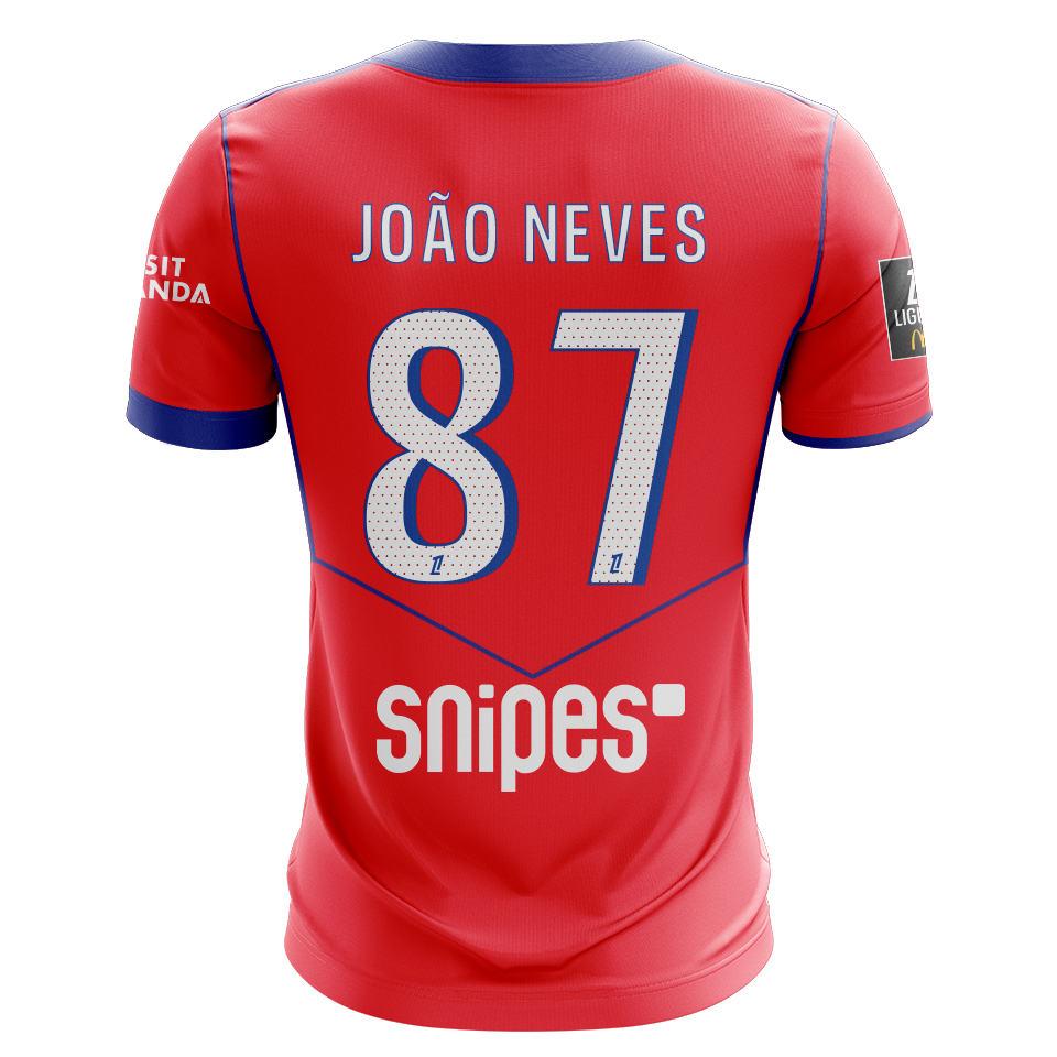 Shirt van João Neves Paris Saint-Germain