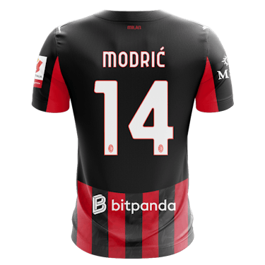 Camisola de Luka Modrić, AC Milan