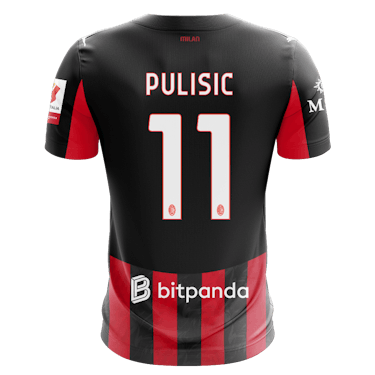 Camisola de Christian Pulisic, AC Milan