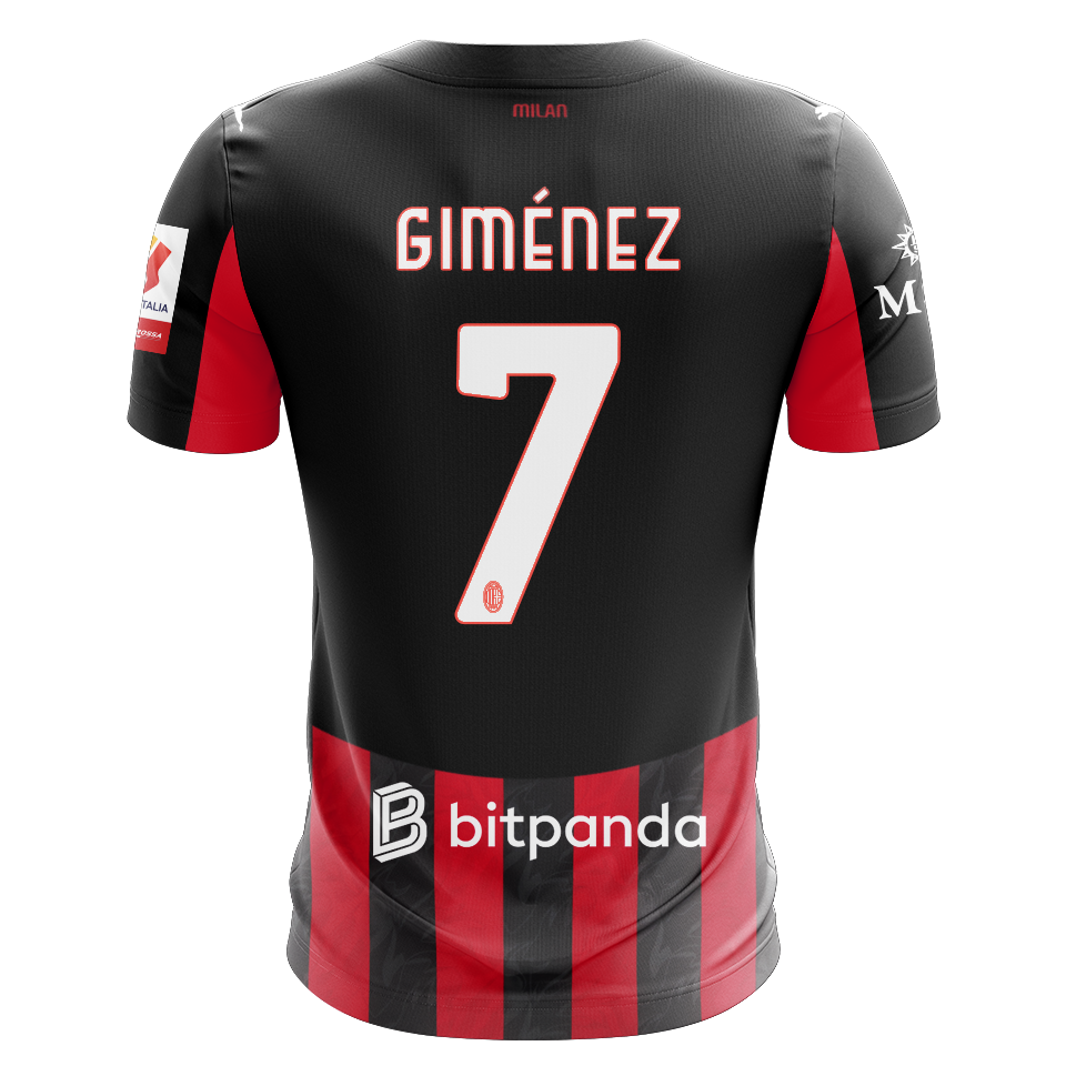 Santiago Giménez AC Milan forması