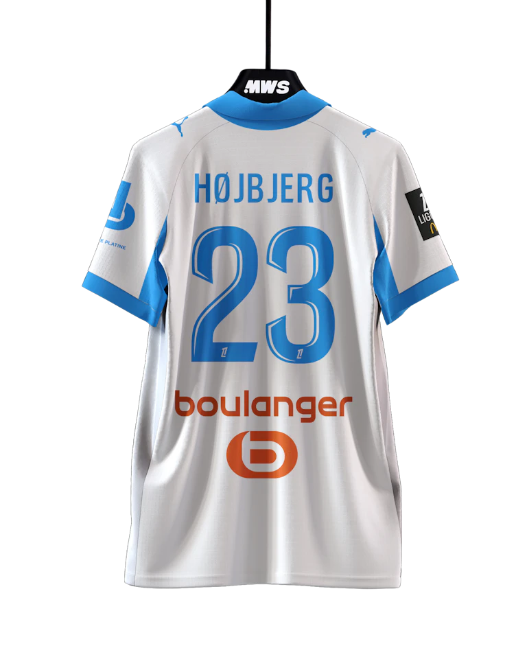 Olympique de Marseille 팀의 Pierre-Emile Højbjerg 셔츠