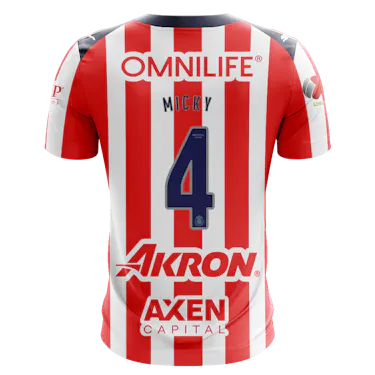 来自Chivas Guadalajara的Miguel Ángel Tapias Dávila球衣