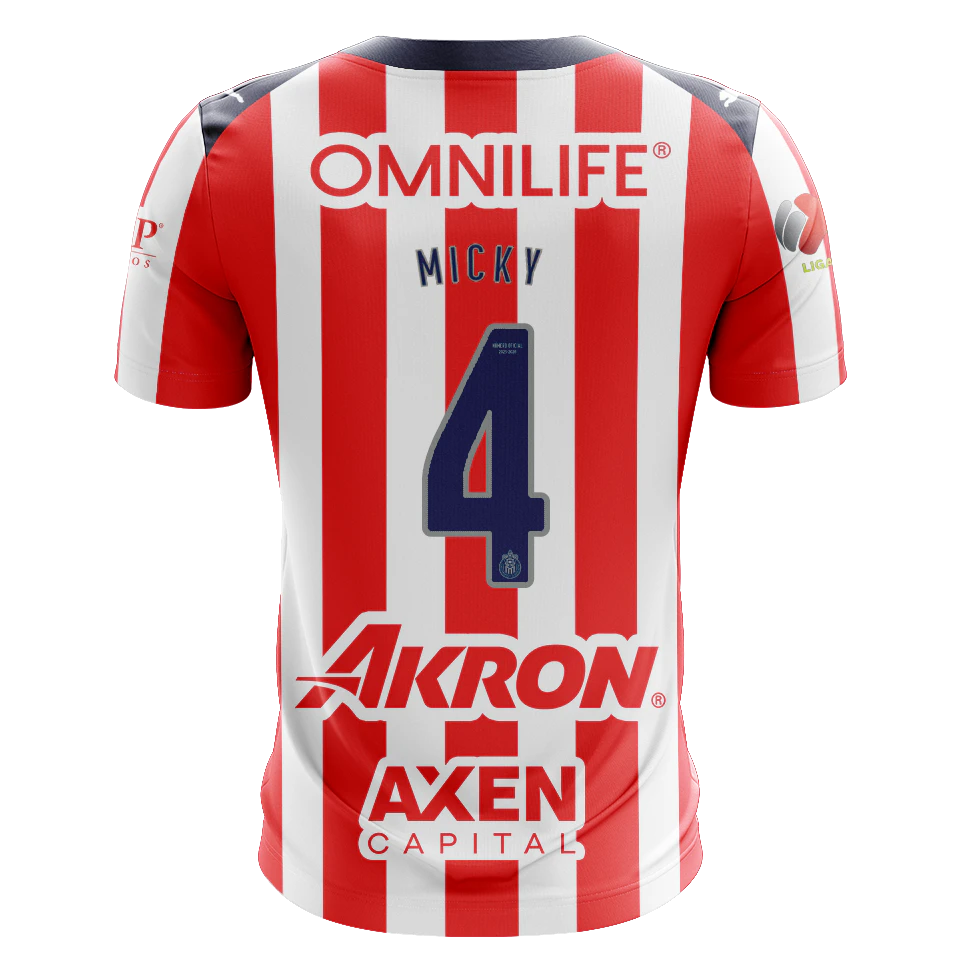 来自Chivas Guadalajara的Miguel Ángel Tapias Dávila球衣