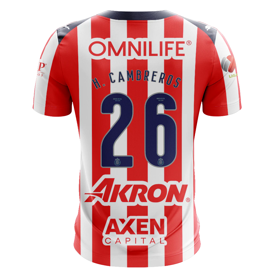 来自Chivas Guadalajara的Hugo Camberos Figueroa球衣