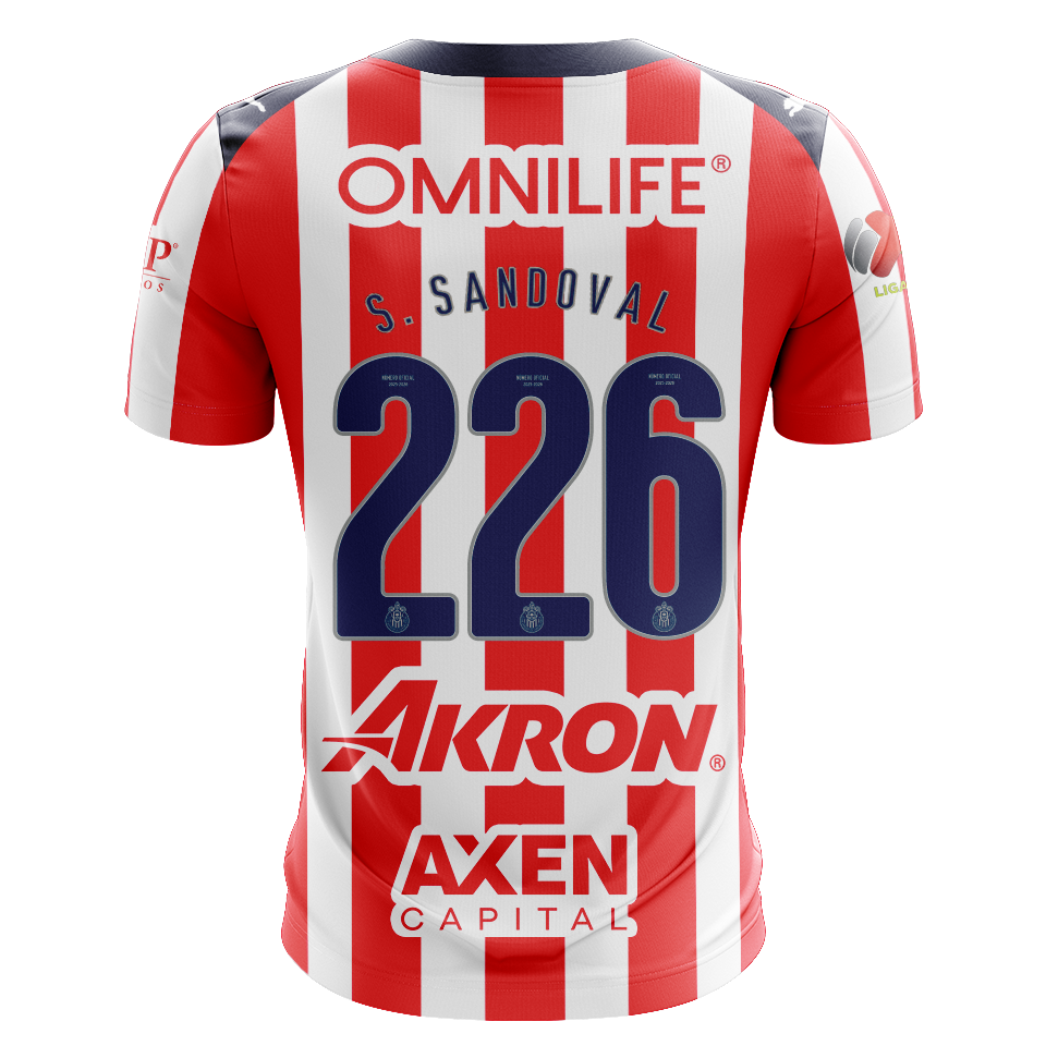 Camiseta Santiago Sandoval Loboa Chivas Guadalajara