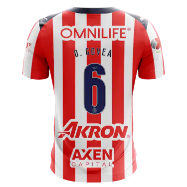 Omar Nicolás Govea García Chivas Guadalajara のシャツ