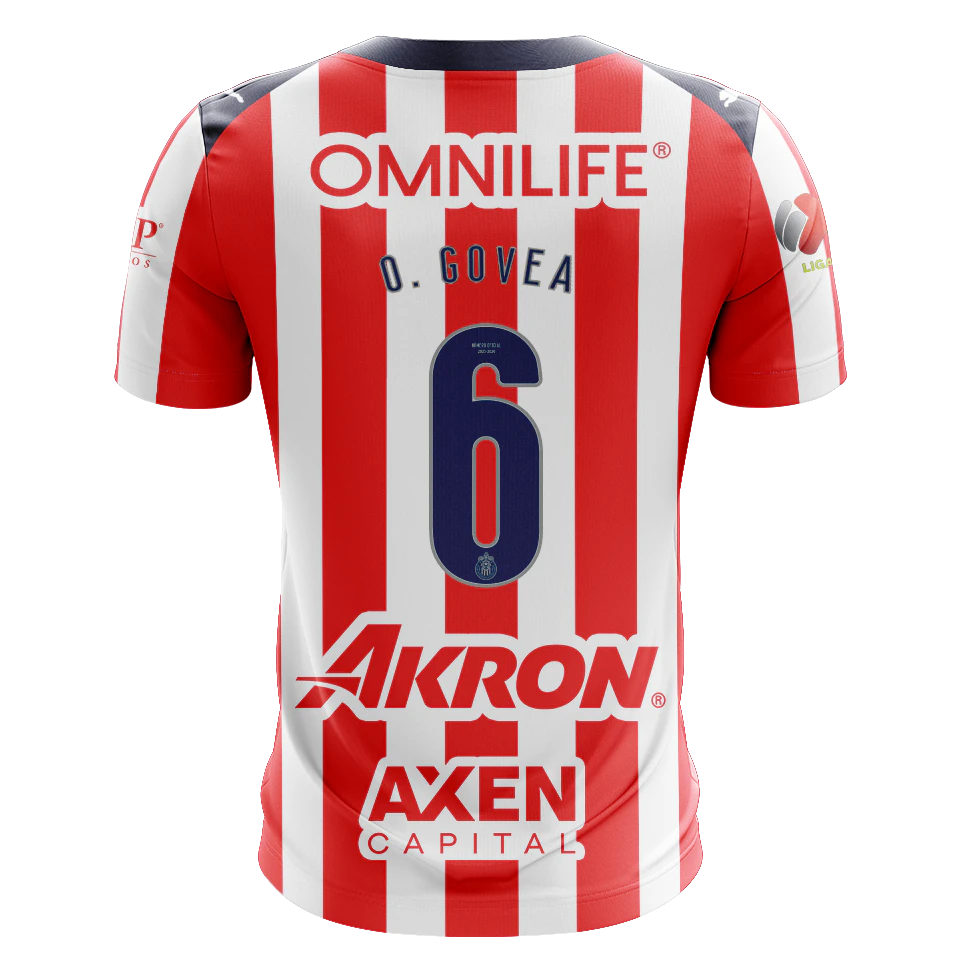 Omar Nicolás Govea García Chivas Guadalajara のシャツ