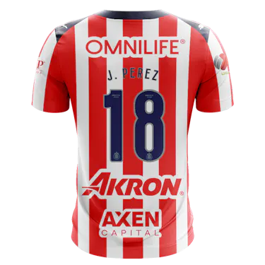 来自Chivas Guadalajara的Jonathan Perez球衣