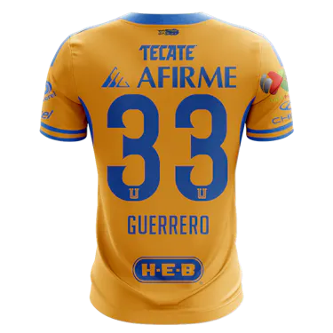 Camiseta Rafael Guerrero Ramirez Tigres UANL
