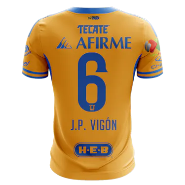 Tigres UANL 팀의 Juan Pablo Vigón Cham 셔츠