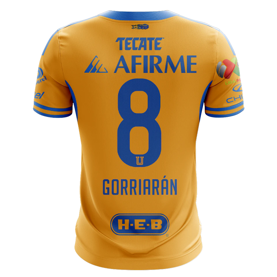 Tigres UANL 팀의 Fernando Gorriarán Fontes 셔츠