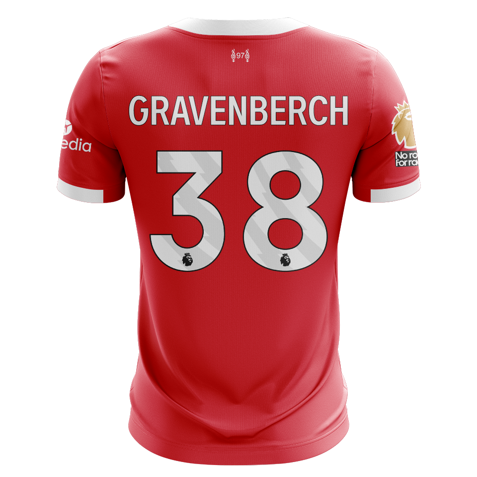 LFC GRAVENBERCH ユニフォーム Ryan Gravenberch | Liverpool - Arsenal | Liverpool FC