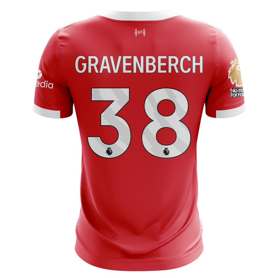 Ryan Gravenberch Liverpool shirt