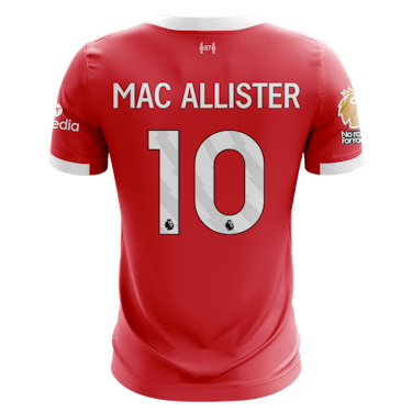 Alexis Mac Allister Liverpool shirt